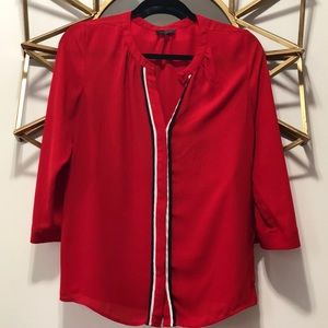 Lovely Flowy Red Blouse